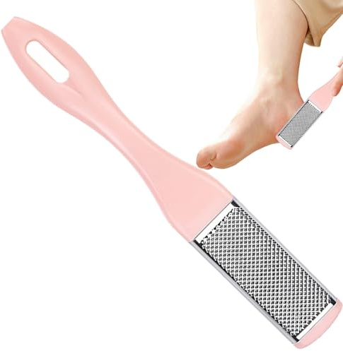 Metall Fußfeile, Edelstahl Hornhautfeile Hängende Fußfeile | Stabiler Hornhautentferner | Ergonomischer Grifffuß |Multifunktionaler Hornhautentferner, Tragbare Pedikürefeile, Hornhautfei