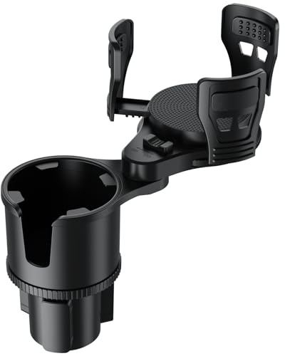 Car Cup Holder Expander 360°Rotating Adjustable Cup Holder for Car, Multifunctional Cup Stand Car Tray Table Organizer Car Drink Holder for Most Cups
