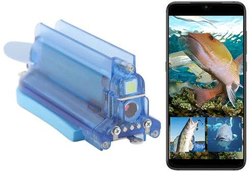 Fischfinder-Kamera, 1080P HD Kabellose WiFi-Angelkamera mit Nachtsicht, Unterwasser-Angelkamera, Fischfinder-Videokamera für Fischbeobachtung, Nachtangeln