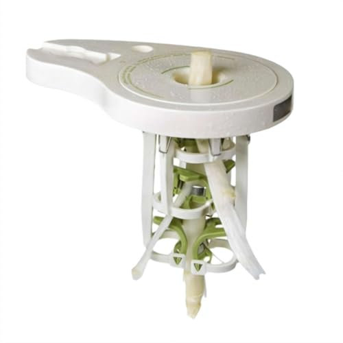 Pelador de espárragos con 6 cuchillas de precisión, abrazadera de tornillo y pilón, diseño de abrazadera ajustable, pelador manual sin potencia para cocina, fácil de pelar