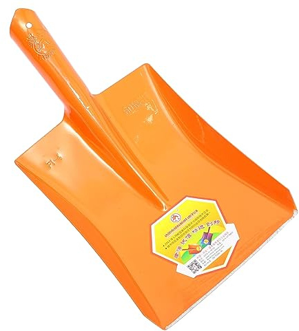 Toyvian Pala di Ferro da Giardinaggio Piccola Quadrata per Esterno, Utensile Manuale Pratico per Terra e Rifiuti, Attrezzo Giardino Multiuso per Orto e Cura Prato