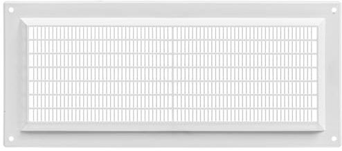 TURvent Grille d’Aération 300 x 130 mm Blanche – Grille de Ventilation Rectangulaire pour Mur ou Plafond – Couvercle de Ventilation pour Systèmes HVAC, Entrée et Sortie d’Air