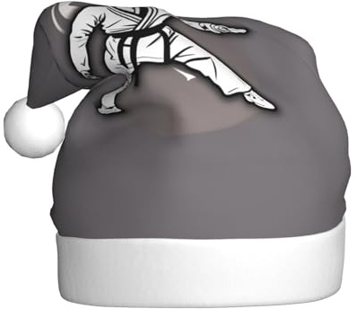 PPHGUT Karate-highkick-icon - Gorro de Navidad para adultos, para Año Nuevo, festivas, celebraciones, gorro de Papá Noel