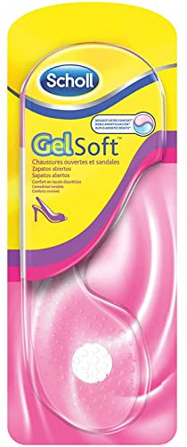 Scholl Semelles GelSoft Pour Sandales et Chaussures Ouvertes – Confort Durable, Amorti Optimal, Transparent & Ergonomique, Réduction Pression & Fatigue, Maintien Antidérapant, Pointure 35,5 à 40,5