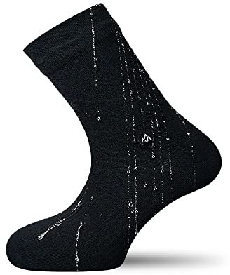 VER JARI Chaussettes étanches imperméables Bambou, respirantes, coupe-vent, Ultra-légères | Confort Total (Noire, 39-42)