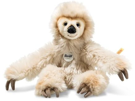 Steiff Miguel Baby-Schlenker-Faultier - 33 cm - Kuscheltier für Kinder - weich & waschbar - Creme (056291)