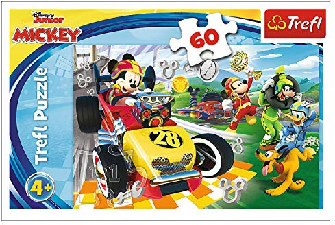 Trefl Jigsaw Puzzle 60 pieces - Disney Mickey and the Roadster Racers