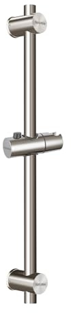 Drenky Duschstange, Edelstahl 304 Duschstange Variabel mit Höhen- und Winkelverstellbaren Duschkopfhalterung, Gebürsteter Oberfläche, 660mm Gesamthöhe