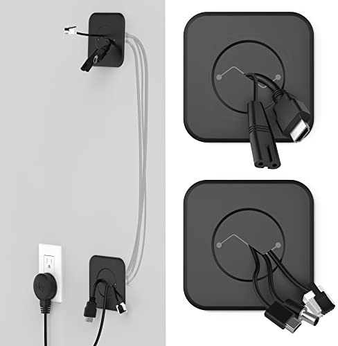 HomeMount TV Wire Concealer - Wall Cable Cover & In-Wall Cable Management Kit, Hide TV Wires Seamlessly, Cable Hiding System for Mounted TVs (Black)
