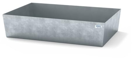 Auffangwanne classic-line aus Stahl für 1 Fass, verzinkt, o. Gitterrost, 1236x815x255