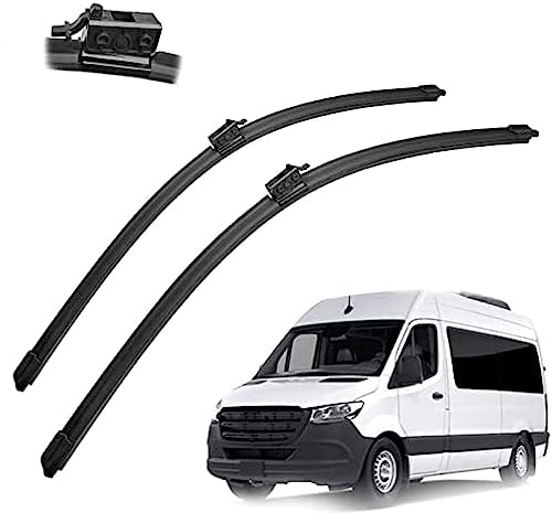 UNCRON 2 Teile/Satz Front Scheibenwischer für Mercedes-Benz Sprinter 2018 2019 2020 2021 26 +24,Autofenster vorne Windschutzscheibe Scheibenwischerblätter Set Kit