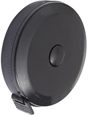 NUOBESTY Kleiner Einziehbares Maßband 150cm Schwarzes Weiches Pvc Bandmaß Reißfestes Flexibles Nähzubehör Für Körpermaße Und Gewichtsabnahme