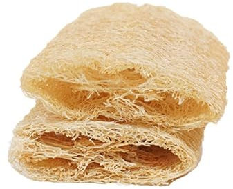 Yuannee Spugna Naturale di Luffa,2 PCS Spugna Esfoliante Loofah Scrubber éponge de Bain Shower Puff la Cura del Corpo E la Rimozione della Pelle Morta per Fare il Bagno Lavare i Piatti