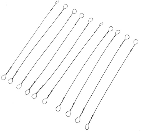 10Pcs 5.9 Inch Spiral Tooth High Carbon Steel Hacksaw Blades for Wood, Plastic, Soft Metals Replacement Wire Saw Blades for Woodworking and DIY Projects
