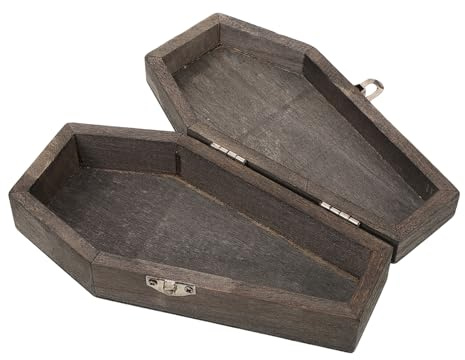 GALPADA Boîte Cadeau Cercueil Miniature Coffin Jewelry Case pour Halloween Décoration et Rangement Bijoux