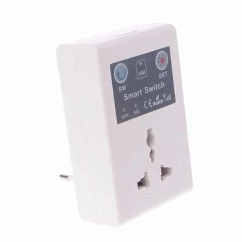 Glayent Control Remoto InaláMbrico RC para TeléFono de la UE, Interruptor Inteligente, Enchufe GSM, Enchufe de AlimentacióN, Enchufe Remoto