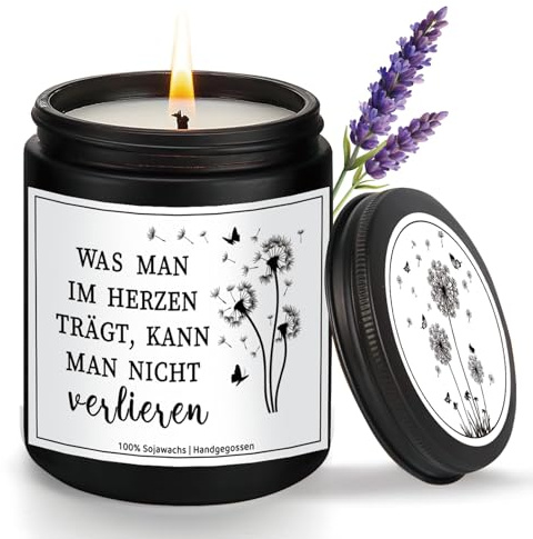 Trauergeschenk, Trauerkerzen mit Spruch, Kondolenzgeschenk, Trost Geschenke, Kerze für Verstorbene Lieblingsmensch, Trostgeschenk mit Grabkerzen, Gedenkkerze für Verstorbene, Grabkerzen
