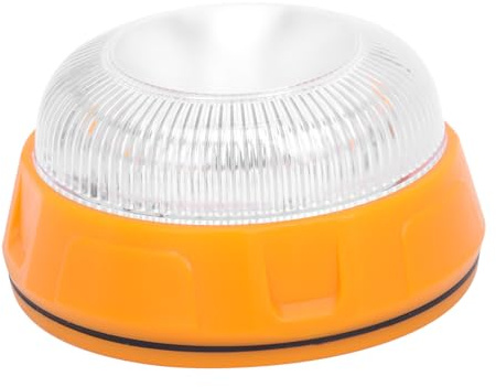 GRIRIW Luz De Emergencia Led Para Coche Luz Amarilla Intermitente Compacta 3.42X1.88X1.88In Resistente Con Montaje Fácil Para Seguridad Vial Y Vehículos De Servicio