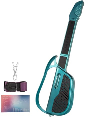 Guitare électrique sans Cordes pour , Instrument de Musique Pliable pour Anniversaire, Voyage, éducation à la Maison, Salle de Classe, fêtes familiales, école