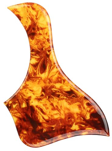 Hemobllo Dekoratives Gitarren Schlagbrett aus Dickem Kunststoff Kratzfestes Schutz Pickguard für Akustik und Folk Gitarren Selbstklebende Schutzplatte mit Glatter Oberfläche