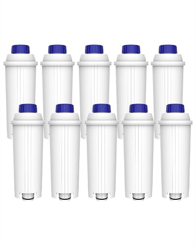 Maxblue Filtro de agua de café, repuesto para De'Longhi DLSC002 9310926 SER3017 5513292811, incluye varios modelos de ECAM, ESAM, ETAM, TÜV SÜD (10)