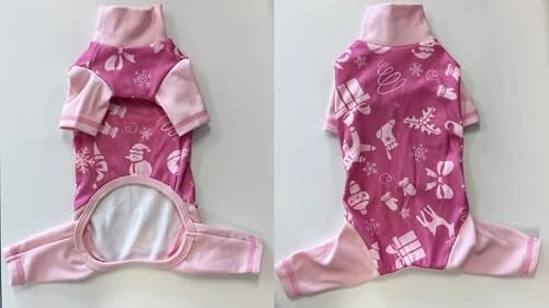 Kattbody med ben, kattunge kläder vinter, katt, body efter överlevnad med ben, sphynx-kläder, klösdräkt, sluta läcka, överdrivet (rosa, XS)
