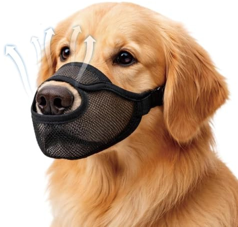 Maulkorb Hund, Maulkorb Für Große Hunde, Fressschutz Für Hunde Mit Giftköderschutz, Atmungsaktiver Hundemaulkorb Mit Klettverschluss, Größe XL Für Training Und Spaziergänge