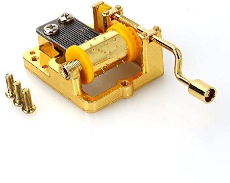 Walfront Carillon Musicale Meccanico Fai-da-Te 18 Note Dorato Movimento Musicale Lago dei cigni