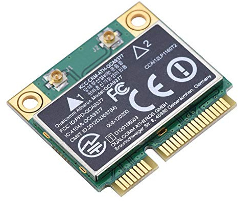 Diyeeni Tarjeta WiFi Tarjeta de Banda Dual 2.4G / 5GHz Tarjeta de Red 433Mbps Bluetooth 4.2 WiFi Mini PCI-E inalámbrica, Compatible con computadora de Escritorio, Laptop, Panel de Control Industrial,
