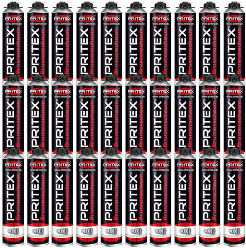 Brunnenschaum 30 x 750ml Pistolenschaum Montageschaum Bauschaum