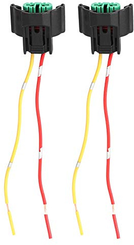 Weiblicher Verdrahtungsadapter, 2 stücke Weiblicher Adapter Verdrahtungssockel Lampenfassung Kabelstecker Für H8 H9 H11 Auto Motorrad Glühbirne Buchse