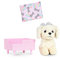 Glitter Girls Puppenzubehör – Kuscheltier Hund Golden Retriever Zeke mit Hundebett und Hundekissen – Accessoires für 36 cm Puppen, Plüschtier Spielzeug für Kinder ab 3 Jahre (3 Teile)