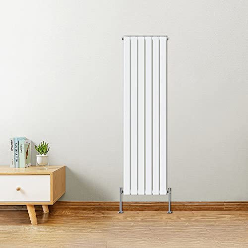 Warmehaus 1800 x 410mm Vertical Flat Panel Double Column Radiator White | Designer Radiators, Modern Central Heating Radiator, Wall Mounted Radiator, Bathroom Kitchen Radiator, Double Radiator