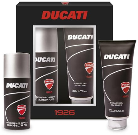 DUCATI | 1926 Confezione Uomo, Deodorante 150 ml + Docciaschiuma 200 ml Tb