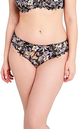 sans Complexe Femme Arum Mosaic Slips, Imprime Floral Fond Noir, 42-44 EU