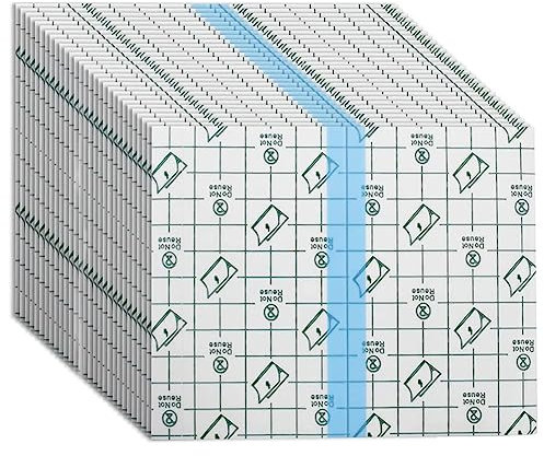 DAZISEN Vendajes Adhesivos Transparentes - 20 Piezas Película De Vendaje Impermeable Vendaje Para Tatuajes Anti-Alérgica Para Deportes, Natación, Ducha y Tatuaje 10 x 12 cm