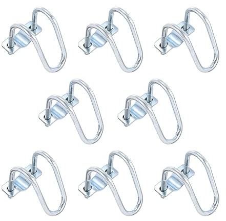 uxcell Cross-Connector Vertical Pipe Clip, 8pcs Fit 1(25mm) to 1-1/4(32mm) Crossover Buckle Steel Cross Pipe Clamp for Greenhouse Awning Frames