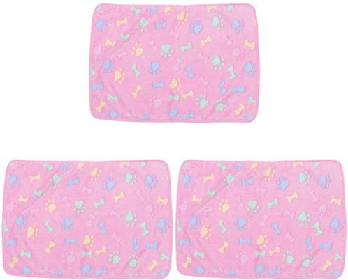 Kisangel 3stücke Pet Carpet Small Printed Dog Blanket Für Schlaf Und Spiel Leicht Und Tragbar Für Reisen Und Zuhause