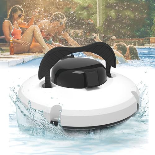 Hydravex Cordless Robotic Pool Cleaner, Fully Automatic Robotic Swimming Pool Cleaner, Wall-Climbing Underwater Cleaner with Smart Navigation and 5200mAh Battery