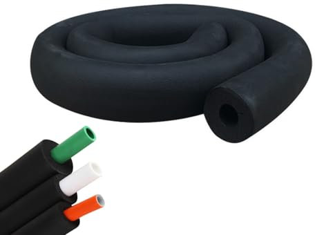 Schaumstoff Schlauch 20mm Rohrschale Rohrisolierung für Außenbereich Heizungsrohre Isolierung ID 20mm - 110mm(ID 76mm x 20mm x 2m)