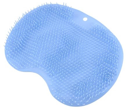Quacc Shower Foot Scrubber Mat with Non Slip Suction Cups, Shower Foot Cleaner to Eliminate Dead Skin Exfoliation Back Massager Mat Foot Cleaning Pad Scrubbing Mat on Bathtub Floor