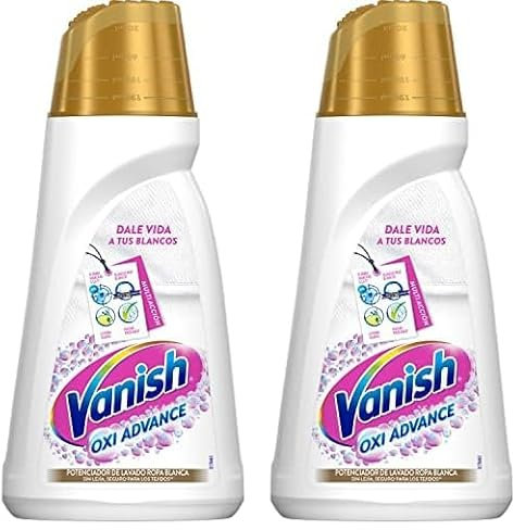 Reckitt Vanish Oxi Advance - Quitamanchas y blanqueador para ropa blanca, en gel, sin lejía - 800 ml (Paquete de 2)