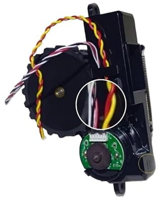bdfndjnm Conjunto De Motor De Rueda Compatible con Conga La Serie 3090 - Piezas De Robot Aspirador(L and R Wheel)