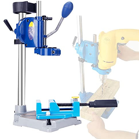 LYFDPN Support pour perceuse à Colonne, Support pour perceuse à Colonne avec étau pour perceuse à Main, Table pour perceuses à Colonne sur Pied avec Base (A+Vise)