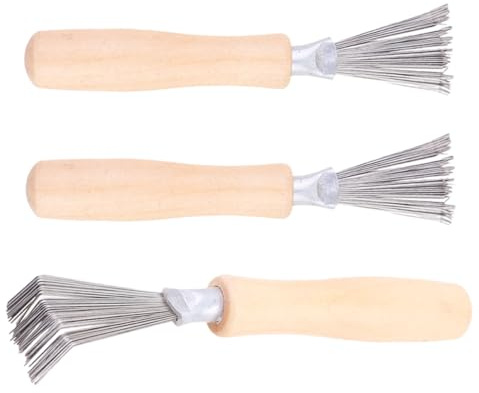 FRCOLOR Lot de 3 Outils de Nettoyage de Brosses et Peignes, Format Petit, Léger, pour Usage Personnel et Salon, Facile à Transporter et Utiliser en Voyage