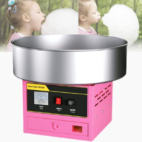Kommersiell Sockervaddsmaskin, Elektrisk Sockervaddsmaskin, Kommersiell Marshmallowtillverkare, Lämplig för Olika Fester,Pink