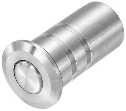 sourcing map Protector de polvo para pestillo de puerta de 10 mm, acero inoxidable 304 a prueba de polvo, insertos de bloqueo deslizante de seguridad, accesorios de bloqueo de perno de barril para