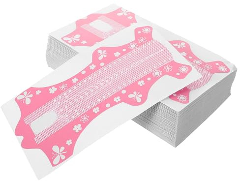 Pegatinas para Extensiones de Uñas 100 Piezas Rosa Papel | Guía de Puntas de Uñas, para Salones y Uso en Casa, Herramienta Práctica para Técnica y Diseño