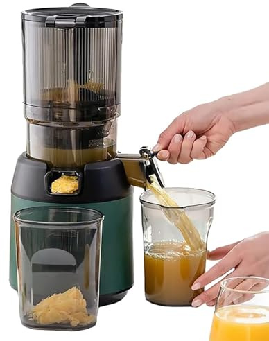 Estrattore di succo, estrattore di succo a freddo da 300 W con tramoggia di alimentazione da 13 cm - Estrattore di succo portatile professionale per frutta e verdura