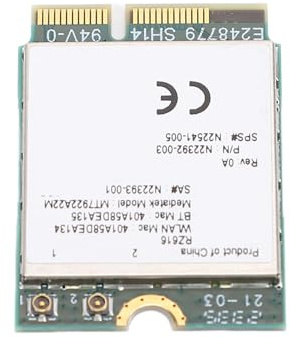 Sxhlseller Módulo de Tarjeta Inalámbrica WiFi 6E M.2 con Bluetooth 5.2, Adaptador Tri Band 2.4/5/6GHz - Red de Alta Velocidad de 5374Mbps para PC 10 11 PC Portátil, RZ616